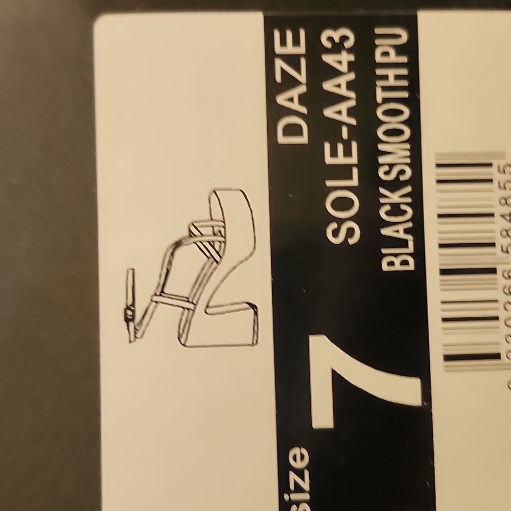 Therapy Black Strappy Heels - Picture 3 of 8